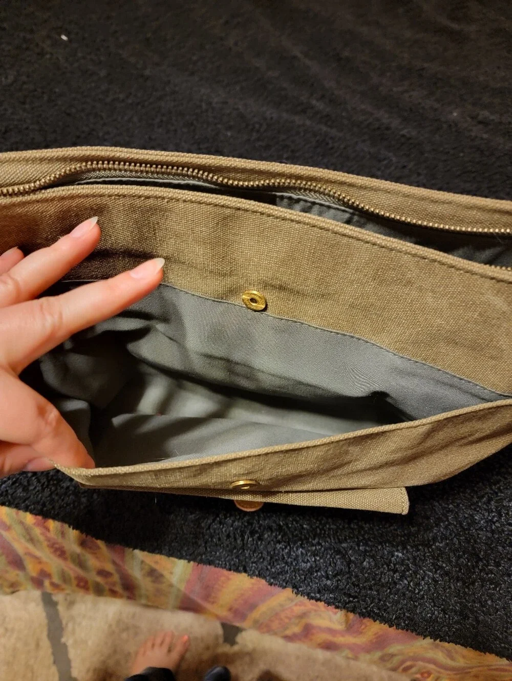 Park Hill Canvas Crossbody Messenger Bag